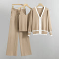 Abby - Women's Three-Piece Knit Lounge Set