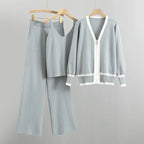 Abby - Women's Three-Piece Knit Lounge Set