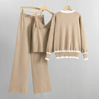 Abby - Women's Three-Piece Knit Lounge Set
