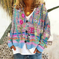 Allison - Women's Bohemian Floral Knit Cardigan