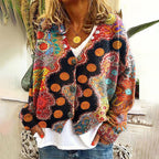 Allison - Women's Bohemian Floral Knit Cardigan
