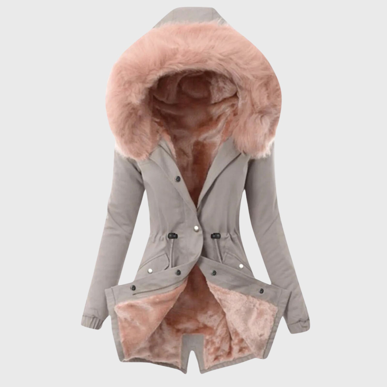 Amber - Women's Contrast Faux Fur Lined Parka