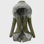 Amber - Women's Contrast Faux Fur Lined Parka