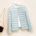 Amelia - Women's Collarless Lightweight Down Jacket