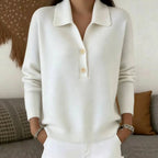Anouk - Women's Collared Long Sleeve Soft Sweater
