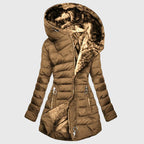 Aria - Women's Plush Lined Hooded Puffer Coat