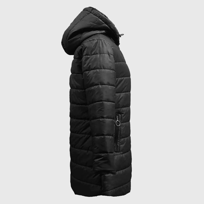 Aria - Women's Plush Lined Hooded Puffer Coat