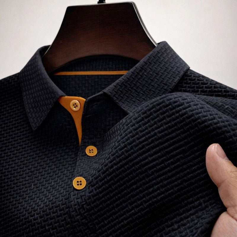 Arjay - Men's Stone Textured Polo Shirt