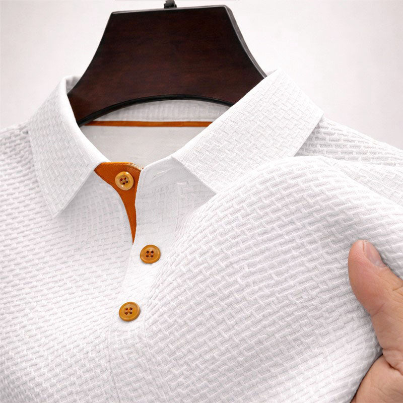 Arjay - Men's Stone Textured Polo Shirt