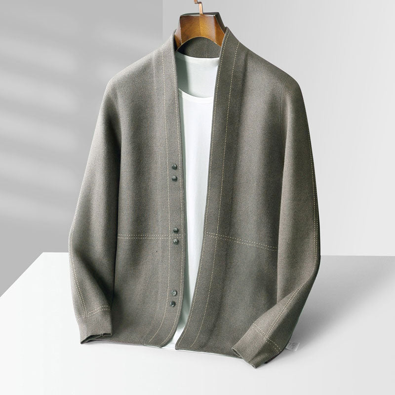 Arlo - Men's Wool Button Cardigan