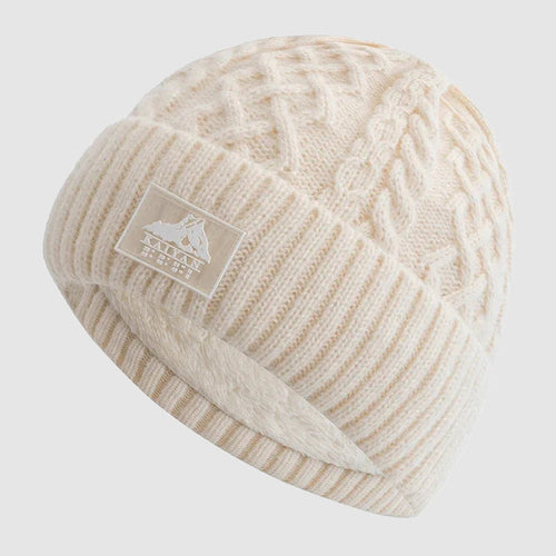 Finnegan - Unisex Cable-Knit Beanie with Fleece Lining