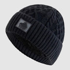 Finnegan - Unisex Cable-Knit Beanie with Fleece Lining
