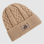 Finnegan - Unisex Cable-Knit Beanie with Fleece Lining