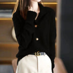 Aubrey - Women's Casual Buttoned Knit Cardigan