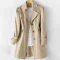 Audrey - Women's Puff Sleeve A-Line Trench Coat