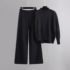Autumn - Women's Knit Sweater & Wide Leg Pants Set