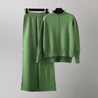 Autumn - Women's Knit Sweater & Wide Leg Pants Set