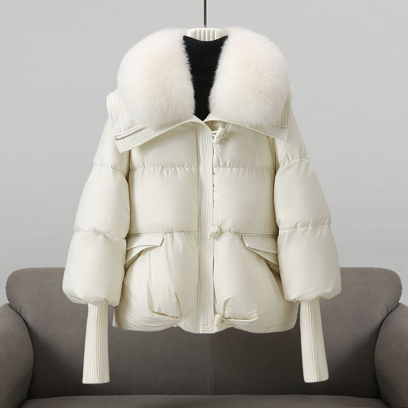 Avery - Women's Faux Fur Collar Down Jacket