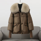 Avery - Women's Faux Fur Collar Down Jacket