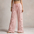 Aylin - Women's Rose Garden Palazzo Pants