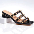 Bea - Women's Studded Strap Block Heel Sandals