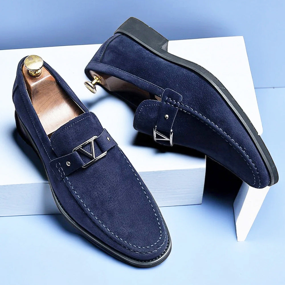 Bennett - Men's Classic Dress Suede Loafers