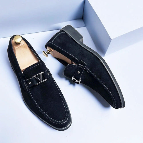 Bennett - Men's Classic Dress Suede Loafers
