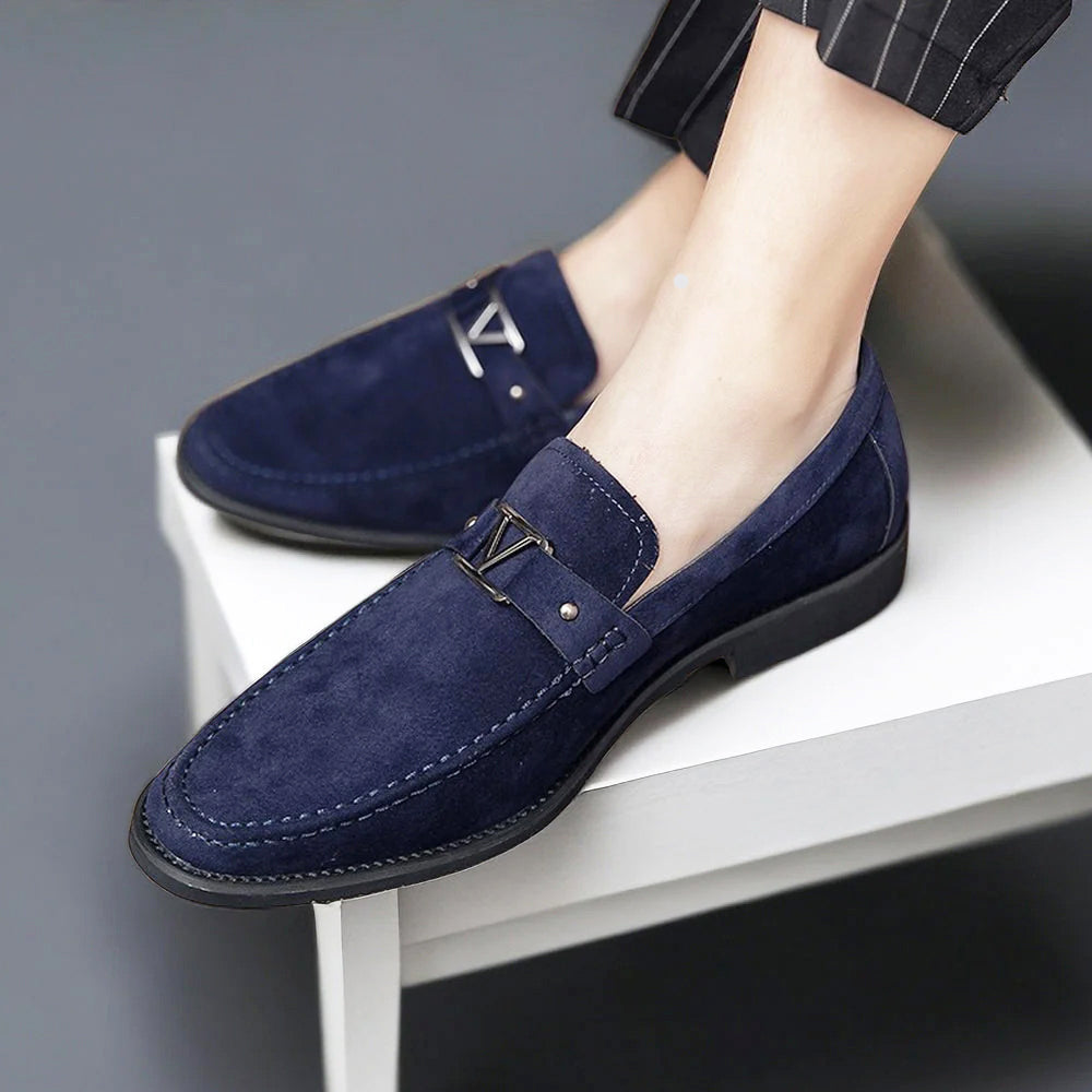 Bennett - Men's Classic Dress Suede Loafers