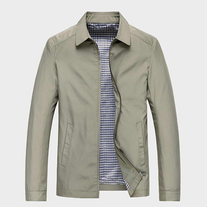 Brandon - Men's Zip-Up Stand Collar Casual Jacket