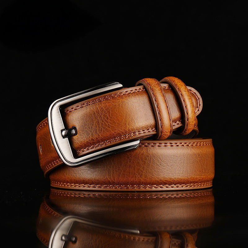 Callum - Men's Classic Textured Leather Belt
