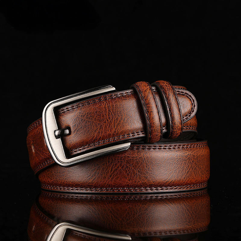 Callum - Men's Classic Textured Leather Belt