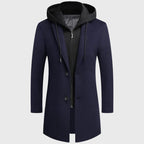 Calvin - Men's Casual Hooded Overcoat