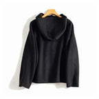 Camille - Women's Button-Front Hooded Jacket