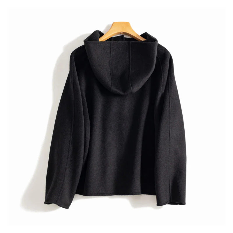 Camille - Women's Button-Front Hooded Jacket