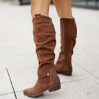 Carmen - Women's Slouchy Suede Knee-High Boots