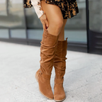 Carmen - Women's Slouchy Suede Knee-High Boots