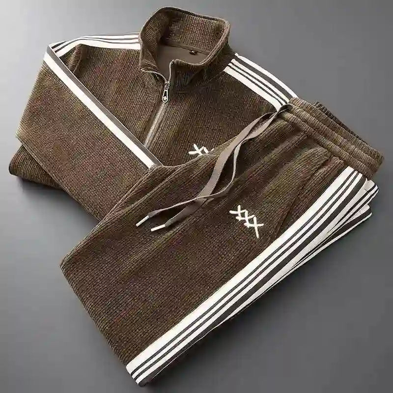 Carson - Men's Corduroy Sport Tracksuit Set