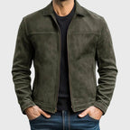 Carter - Men's Vintage Distressed Leather Jacket