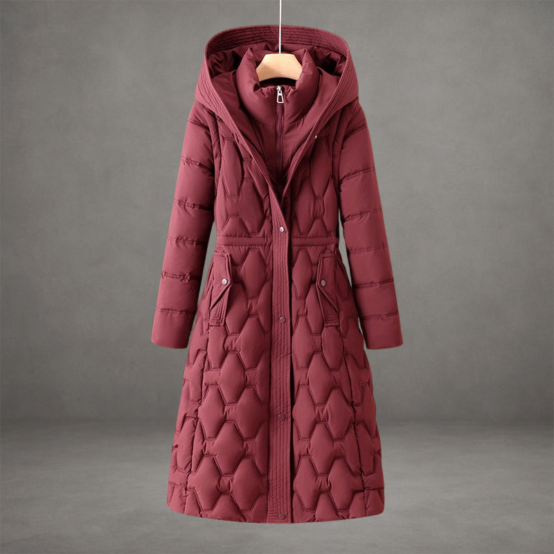 Cassidy - Women's Longline Hooded Down Coat