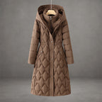 Cassidy - Women's Longline Hooded Down Coat