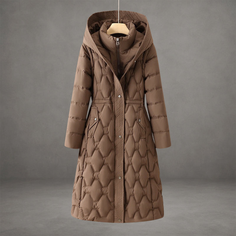 Cassidy - Women's Longline Hooded Down Coat