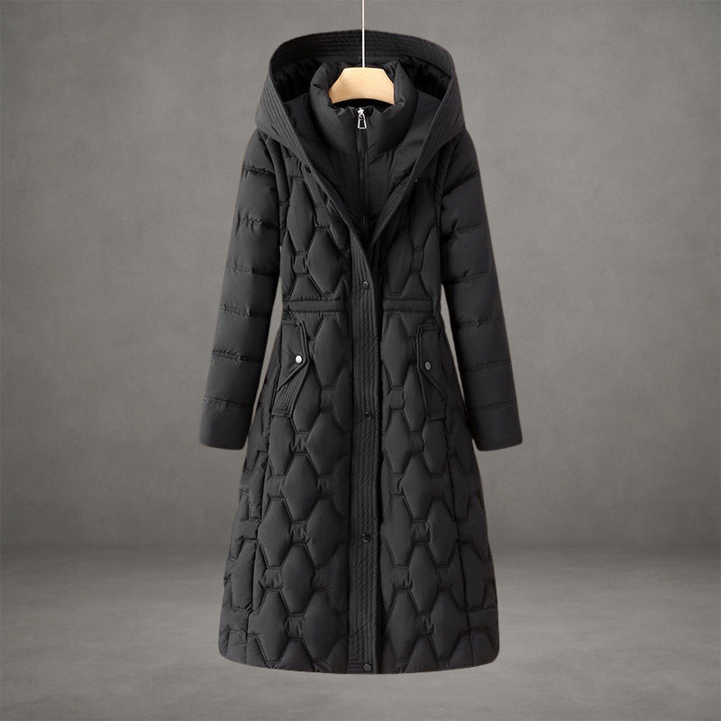 Cassidy - Women's Longline Hooded Down Coat
