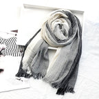 Chandler - Striped Linen Blend Scarf