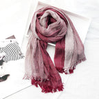 Chandler - Striped Linen Blend Scarf