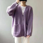 Chloe - Women's Relaxed Button-Front Soft Knit Cardigan