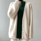 Chloe - Women's Relaxed Button-Front Soft Knit Cardigan