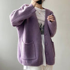 Chloe - Women's Relaxed Button-Front Soft Knit Cardigan