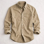 Collin - Men's Long-Sleeve Denim Button-Up Shirt