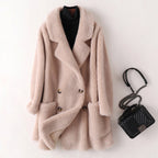 Cora - Women's Faux Shearling Teddy Coat