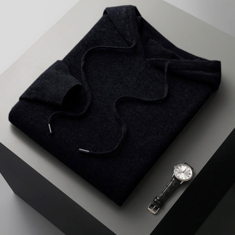 Dalton - Men's Soft Knit Drawstring Hoodie
